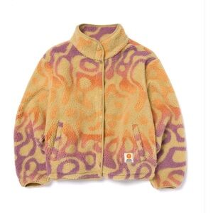 Parks Project Yellowstone Geysers Ombre High Pile Fleece - Burnt Orange